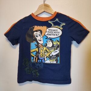 Disney Pixar Toy Story Toddler T-Shirt Size 5T Woody Buzz Lightyear Graphic Tee